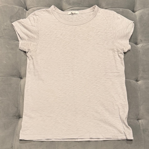 rag & bone Tops - Rag & Bone Soft Heather Gray Blue Short Sleeve Slub Cotton Pima Tee Size Small